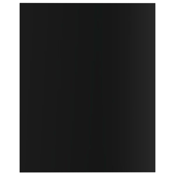 vidaXL Estante estanter&iacute;a 8 uds contrachapada negro brillo 40x50x1,5cm