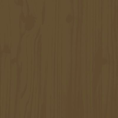 vidaXL Escritorio de madera maciza de pino marrón miel 110x50x75 cm