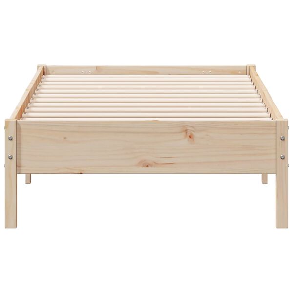 vidaXL Estructura de cama sin colch&oacute;n madera maciza de pino 90x190 cm