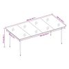 vidaXL Juego de comedor de jard&iacute;n 7 piezas marr&oacute;n