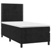 vidaXL Cama box spring con colch&oacute;n cuero sint&eacute;tico negro 90x190 cm