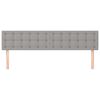 vidaXL Cabeceros tela gris claro 160x5x78/88 cm