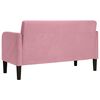 vidaXL Sof&aacute; Loveseat terciopelo rosa 109 cm