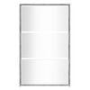 vidaXL Mueble zapatero y espejo 3 niveles gris Sonoma 63x17x102,5 cm