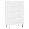vidaXL Aparador alto madera de ingenier&iacute;a blanco 57x35x90 cm