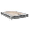 vidaXL Estructura de cama madera de ingenier&iacute;a gris hormig&oacute;n 140x200cm