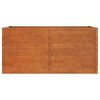 vidaXL Arriate oxidado de acero corten 160x80x77 cm