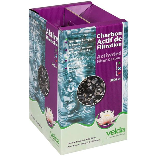 Filtro de carb&oacute;n activo para estanques, marca Velda