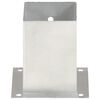 vidaXL Anclajes para postes 4 unidades metal galvanizado 101 mm