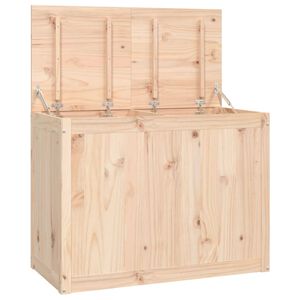 vidaXL Ba&uacute;l para la colada madera maciza de pino 88,5x44x66 cm