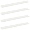 vidaXL Estante flotante 4 pcs 80 x 9 x 2,5 cm Acero