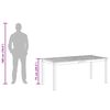 vidaXL Mesa de comedor de jard&iacute;n madera maciza de acacia 180x90x75 cm