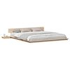 vidaXL Estructura de cama Marr&oacute;n 200 x 200 cm Madera