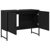 vidaXL Gabinete de Lavabo para Ba&ntilde;o Roble Negro 80 x 30 x 60 cm