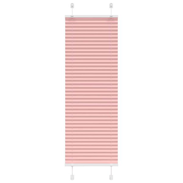 vidaXL Estor Plisado rosa 45x100 cm Tela Ancho 44,4 cm Poli&eacute;ster