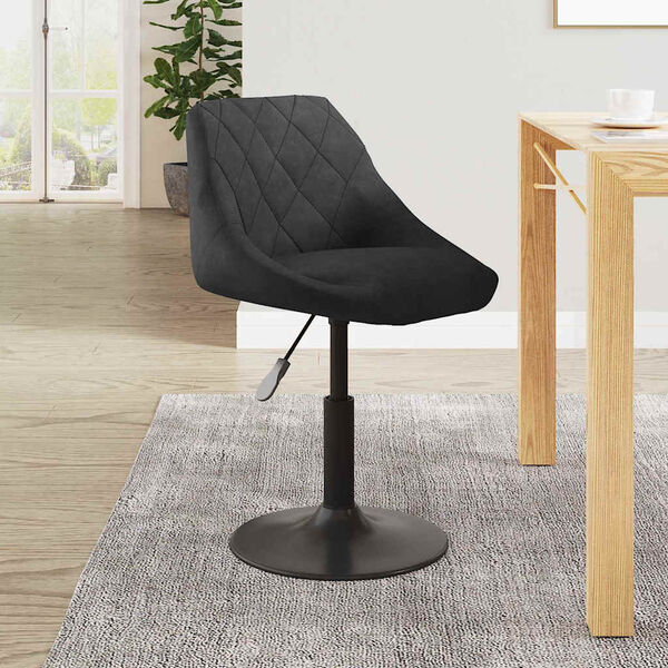 vidaXL Silla de comedor de terciopelo negro