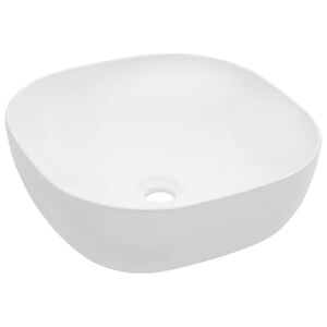 vidaXL Lavabo 42,5x42,5x14,5 cm cer&aacute;mica blanco