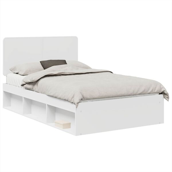 vidaXL Estructura de cama 135 x 190 cm Madera de pino macizo