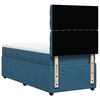 vidaXL Cama box spring con colch&oacute;n terciopelo azul oscuro 90x190 cm