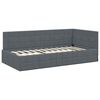 vidaXL Estructura de cama en esquina Gris oscuro 100 cm x 200 cm
