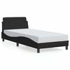 vidaXL Estructura de cama Dover negra de 90x190 cm con tela