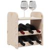 vidaXL Botellero con tablero superior madera maciza pino 33x25x37 cm