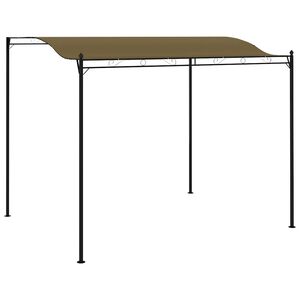 vidaXL Toldo parasol gris taupe 3x2,4 cm 180 g/m&sup2;