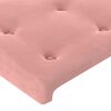 vidaXL Estructura de cama sin colch&oacute;n terciopelo rosa 120x200 cm