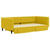 vidaXL Sof&aacute; cama nido con cajones terciopelo amarillo 100x200 cm