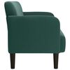 vidaXL Sofá Loveseat verde oscuro 109 cm terciopelo