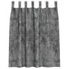 vidaXL Cortinas de Terciopelo 2 pcs Gris 140 x 140 cm Terciopelo