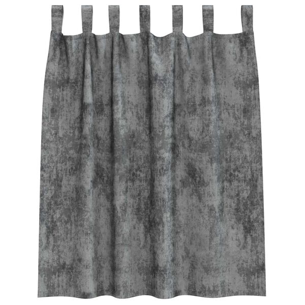 vidaXL Cortinas de Terciopelo 2 pcs Gris 140 x 140 cm Terciopelo
