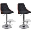 vidaXL Taburetes de bar 2 unidades de tela con altura ajustable
