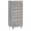 vidaXL Aparador madera de ingenier&iacute;a gris Sonoma 34,5x34x90 cm