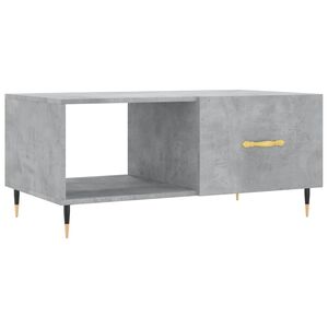 vidaXL Mesa de centro madera contrachapada gris hormig&oacute;n 90x50x40 cm
