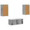 vidaXL Conjunto de mueble de TV 6 pcs Gris Concreto