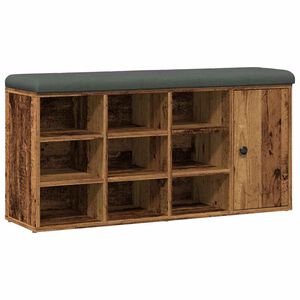 vidaXL Zapatero madera de ingenier&iacute;a madera vieja 102x32x50 cm