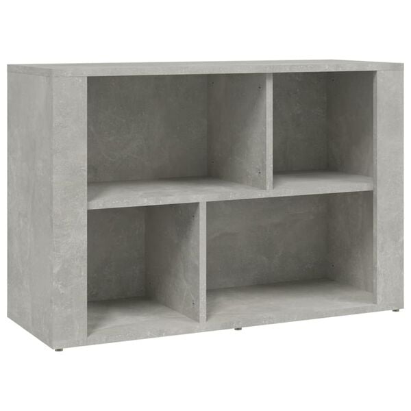 vidaXL Aparador de madera contrachapada gris hormig&oacute;n 80x30x54 cm