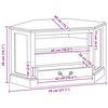 vidaXL MuebledeTVdeesquina con caj&oacute;n Natural 79 x 40 x 46 cm