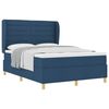vidaXL Cama con Somier y Colch&oacute;n Gris Oscuro 90x190 cm de Tela Azul
