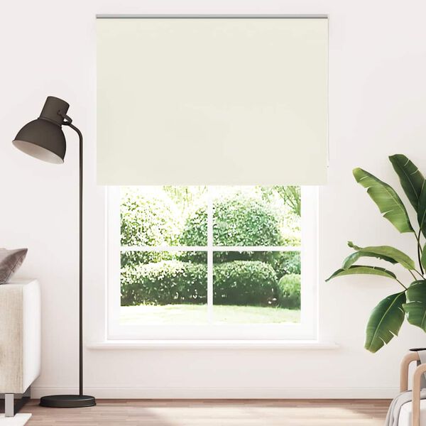 vidaXL Estor Enrollable Opaco Blanco Roto 160x230cm Tela Ancho 156,6cm