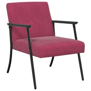 vidaXL sill&oacute;n Rojo vino 59 x 75 x 78 cm Terciopelo