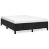 vidaXL Estructura de cama sin colch&oacute;n terciopelo negro 140x190 cm