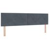 vidaXL Cama tipo Box Spring Gris oscuro 180 x 200 cm Terciopelo