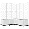 vidaXL Macetero de Jard&iacute;n Blanco 120 x 120 x 136 cm