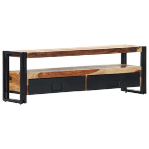 vidaXL Mueble de TV de madera maciza de acacia 120x30x40 cm