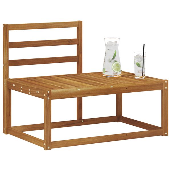 vidaXL Sof&aacute; de esquina exterior Natural 91 x 63 x 73 cm