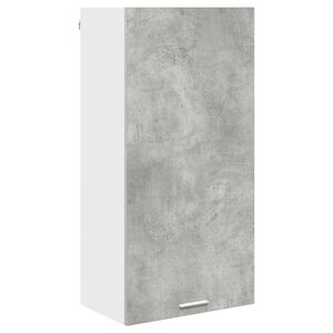 vidaXL Mueble colgante con puerta Gris Concreto y 50 x 31 x 100 cm