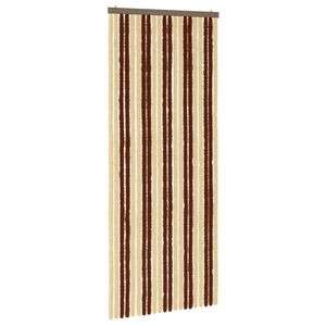 vidaXL Cortina de Insectos de Chenilla Marr&oacute;n y Beige 90 x 220 cm