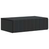 vidaXL Mesa Lateral Montada en la Pared Negro 59 x 34,5 x 17 cm